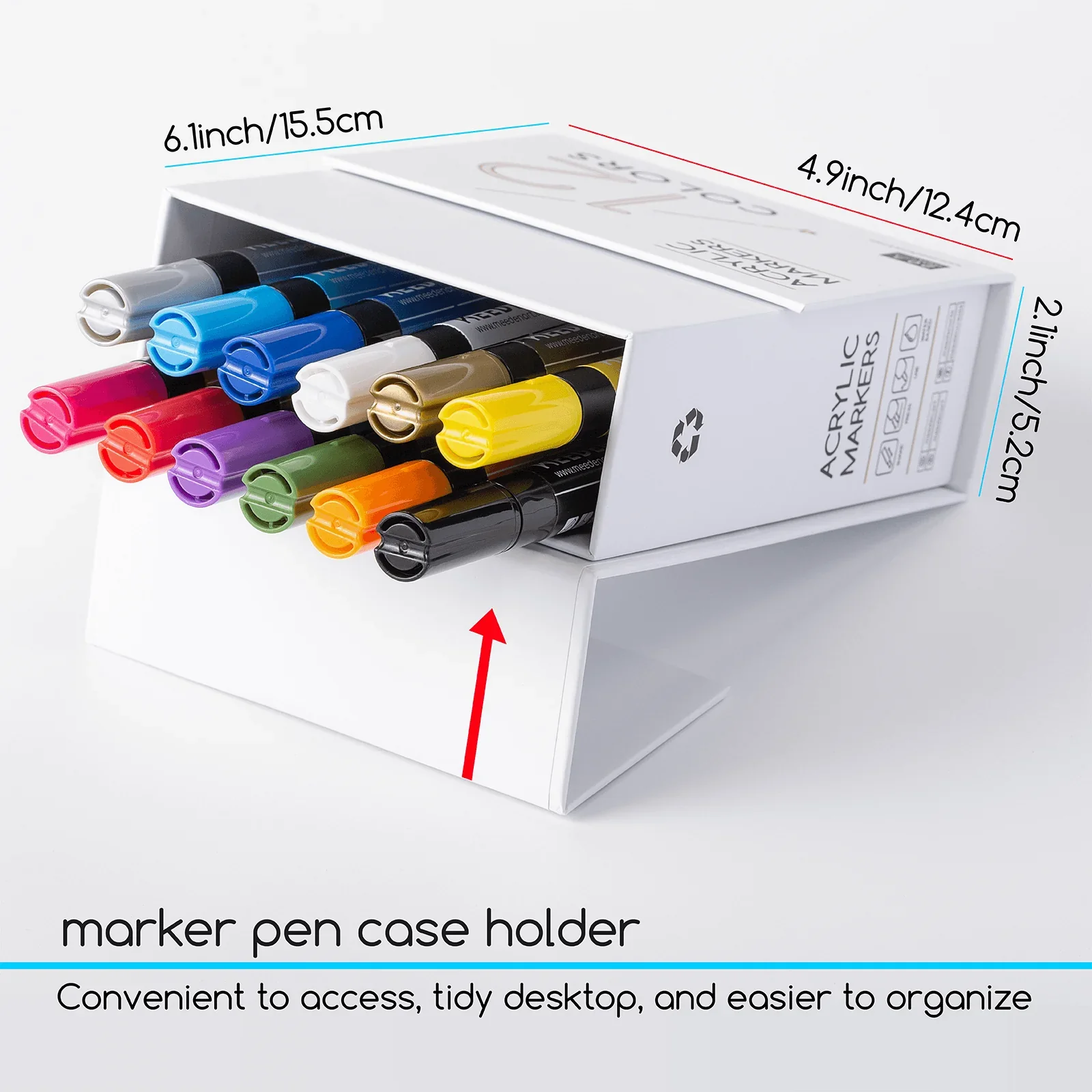MEEDEN Acrylic Paint Markers Set - 12 Colors - Image 4