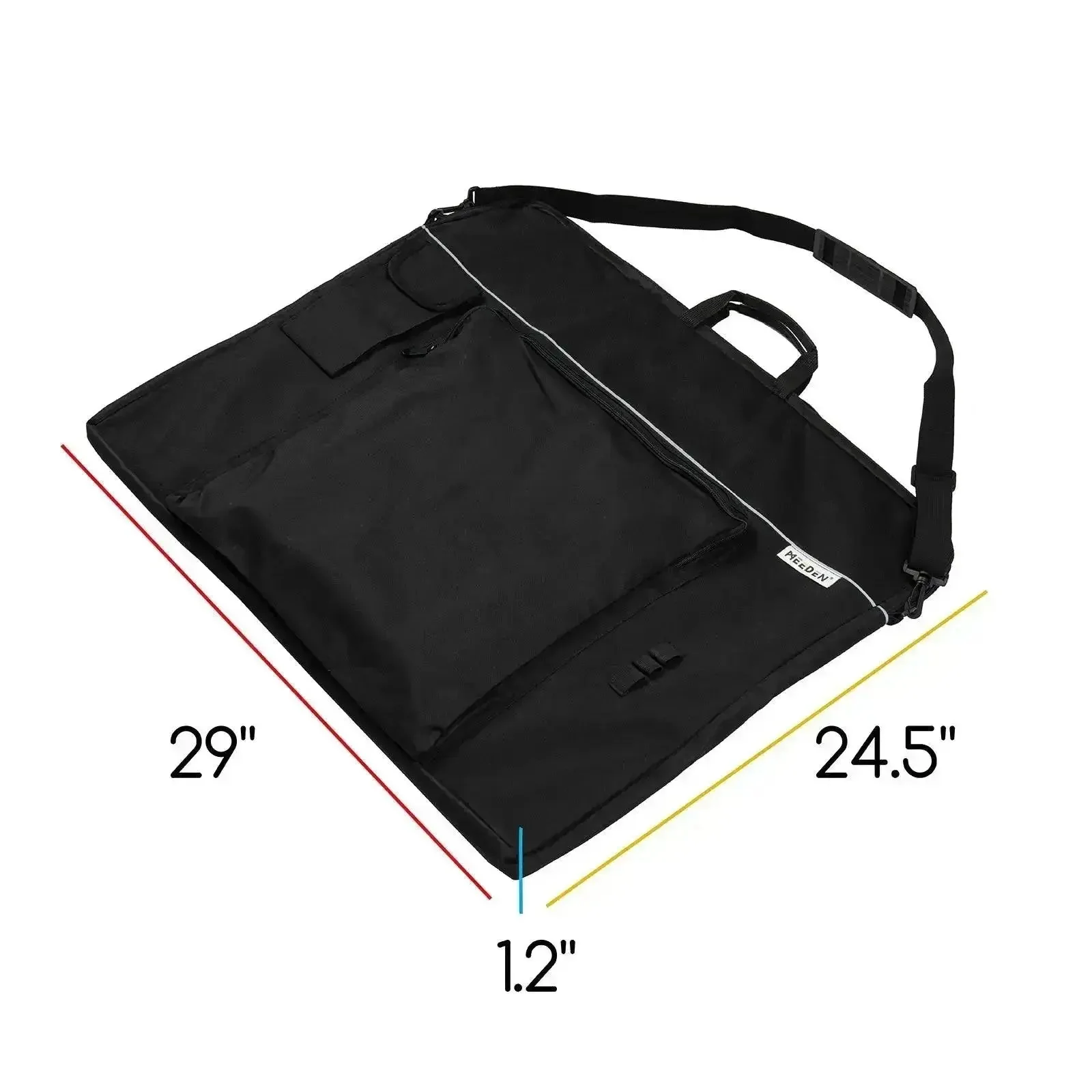 MEEDEN Art Portfolio Case with 6 Pockets, 24" x 29" - Image 2