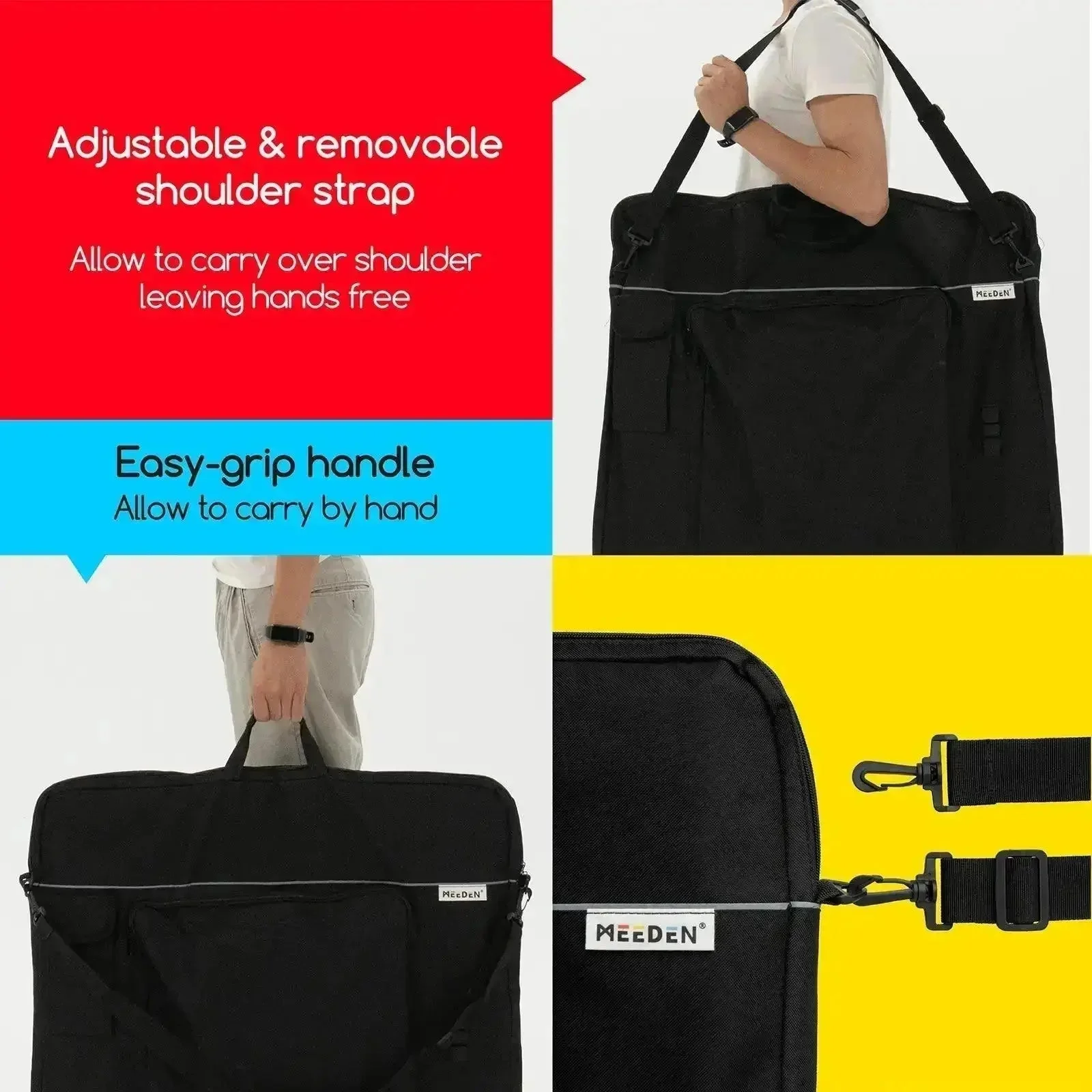 MEEDEN Art Portfolio Case with 6 Pockets, 24" x 29" - Image 4