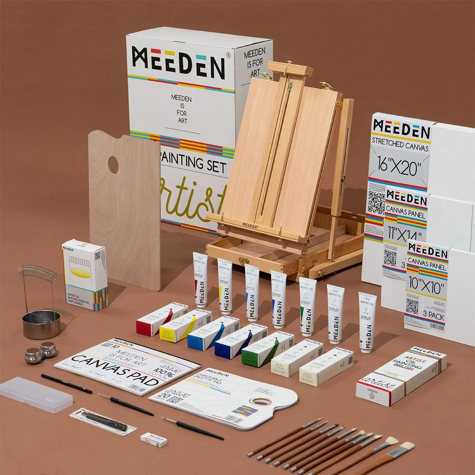 MEEDEN Professional Artist Oil Painting Set with French Easel - Image 11