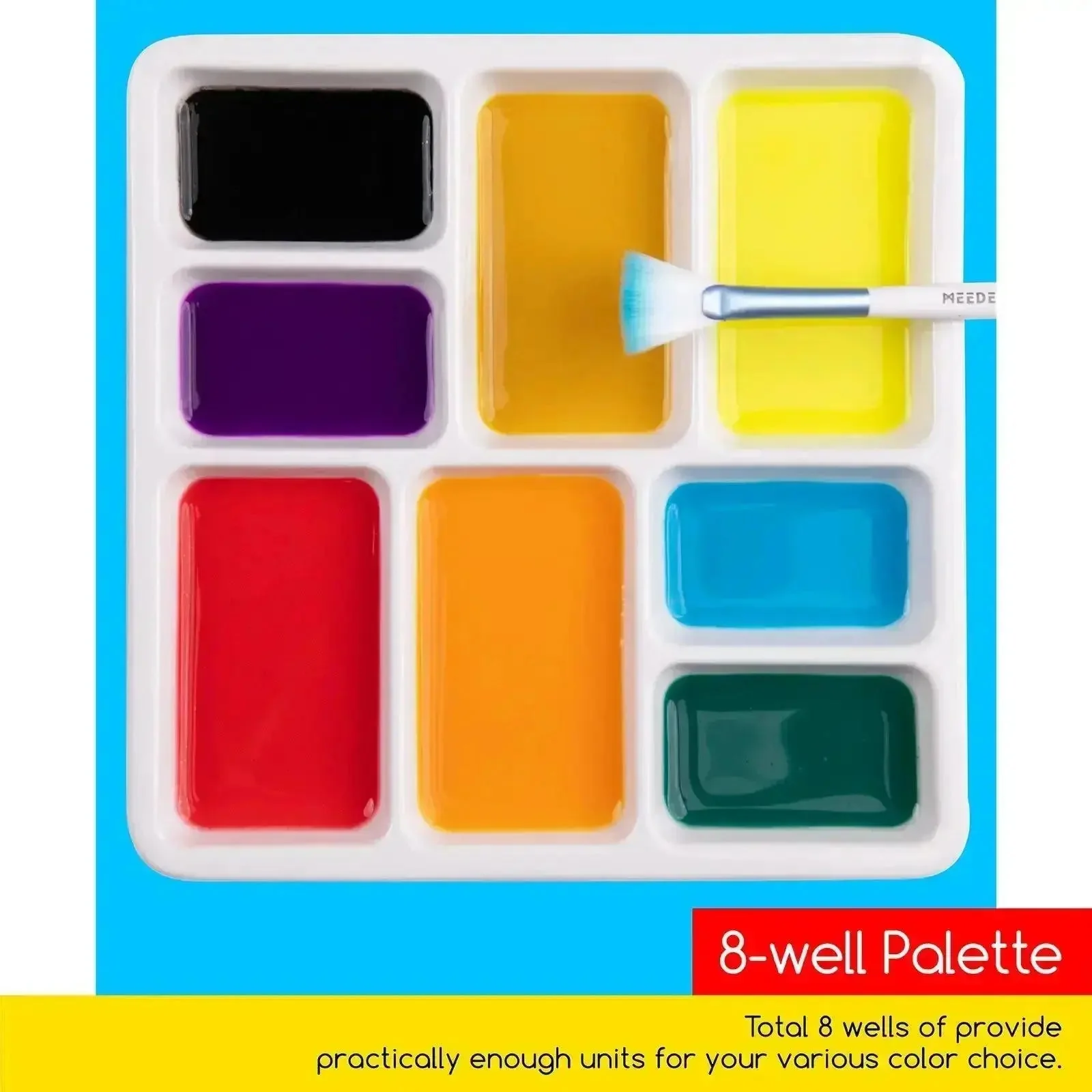 MEEDEN 8-Well Ceramic Palette - Image 4