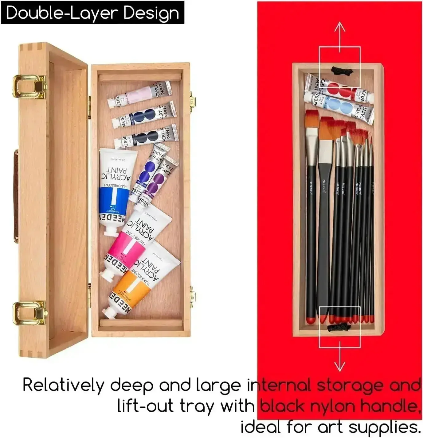 MEEDEN Medium Multi-Function Storage Box with Lift Out Trays - Image 5