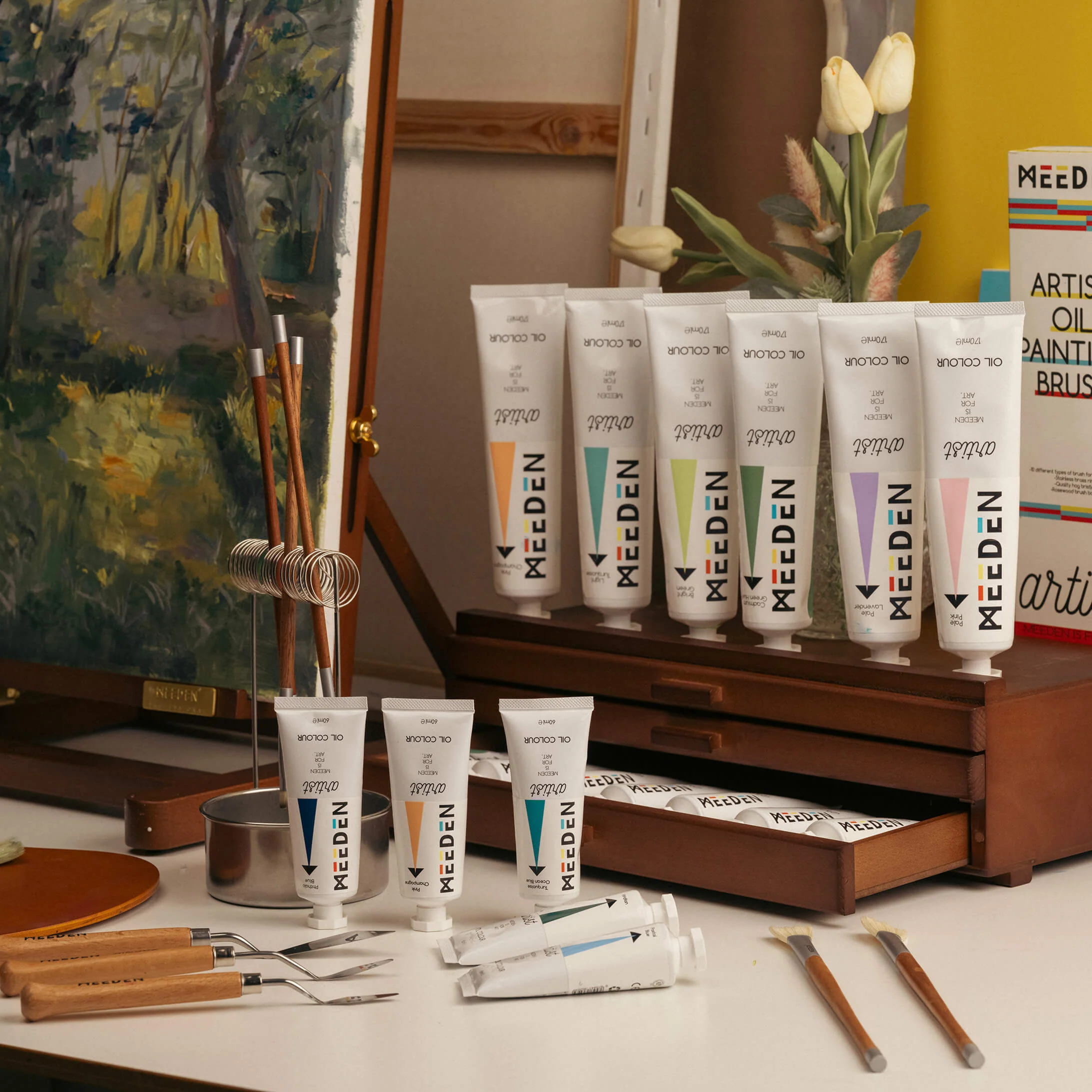 MEEDEN Artist Grade Oil Paint - 60ml/2oz, 12 Tubes - Image 9