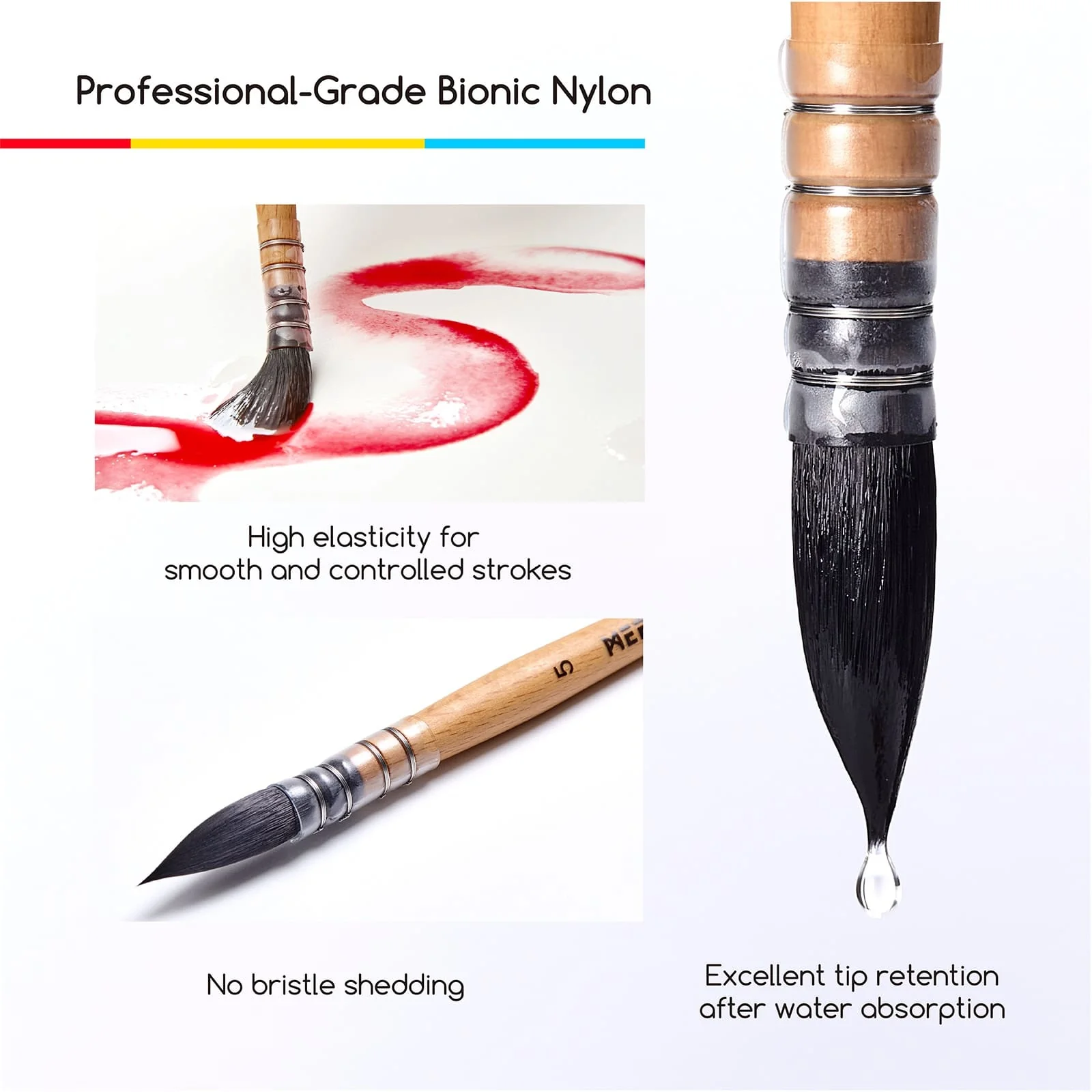 MEEDEN Professional Watercolor Brushes - Image 6