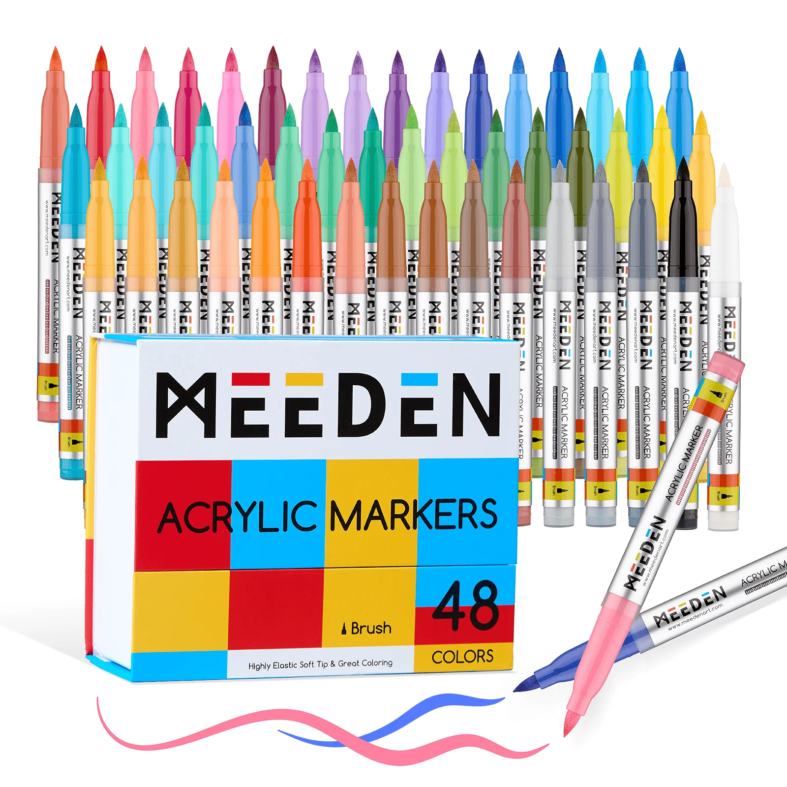 MEEDEN Soft Brush Tip Acrylic Paint Marker - Image 7
