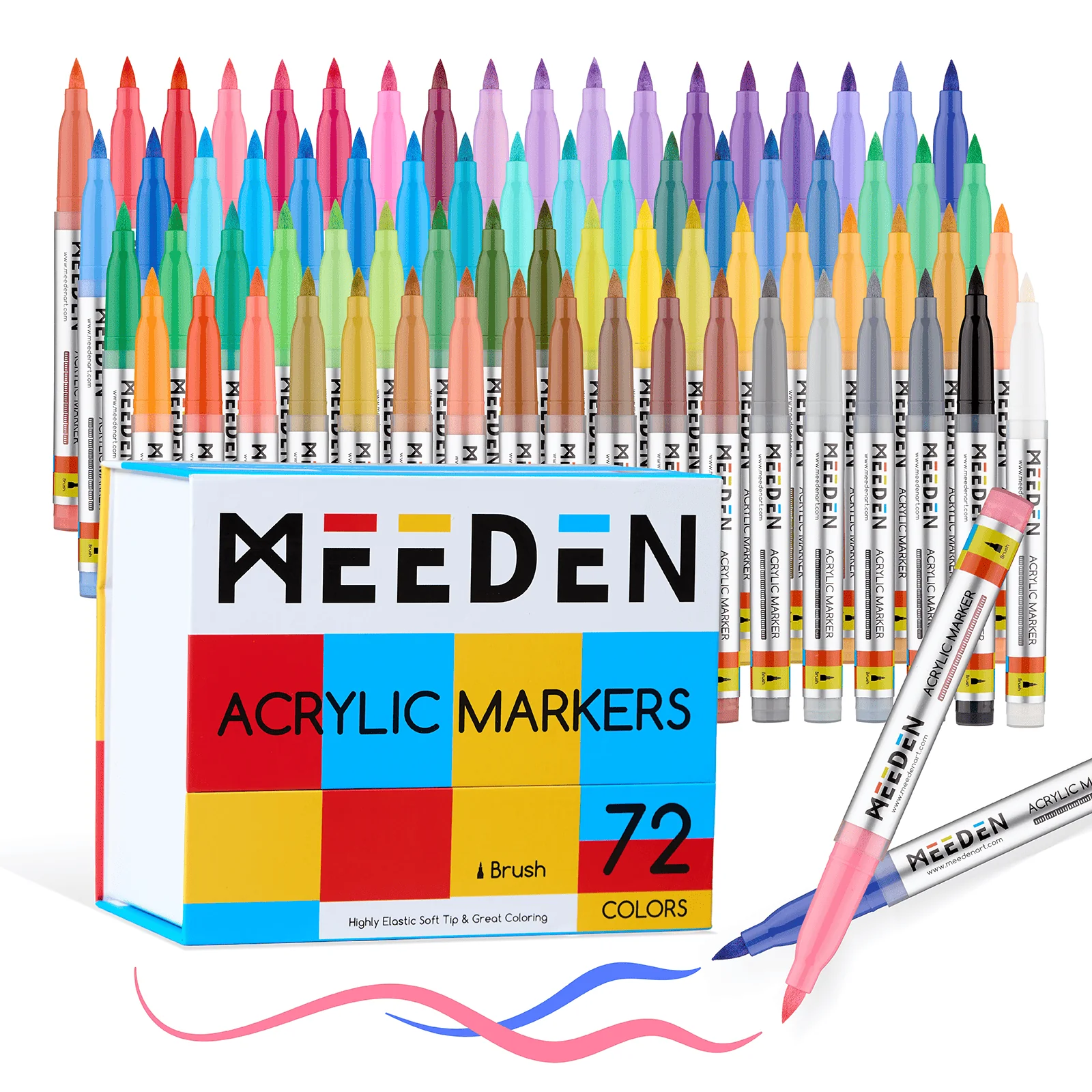 MEEDEN Soft Brush Tip Acrylic Paint Marker - Image 8