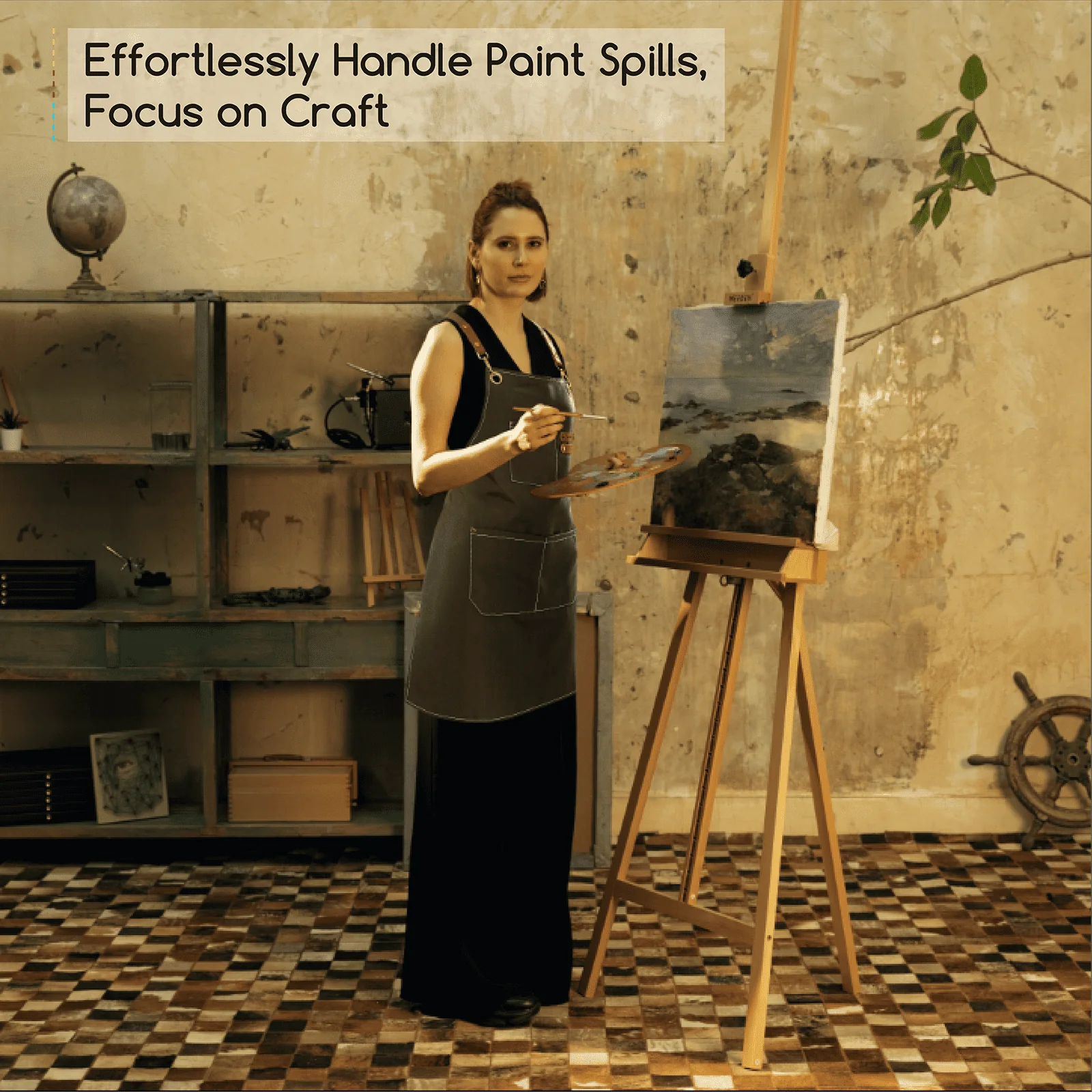 MEEDEN Waterproof Painting Apron – For Art & Crafts - Image 3