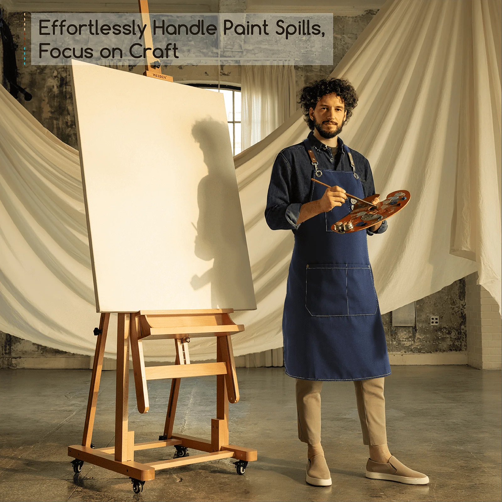 MEEDEN Waterproof Painting Apron – For Art & Crafts - Image 4