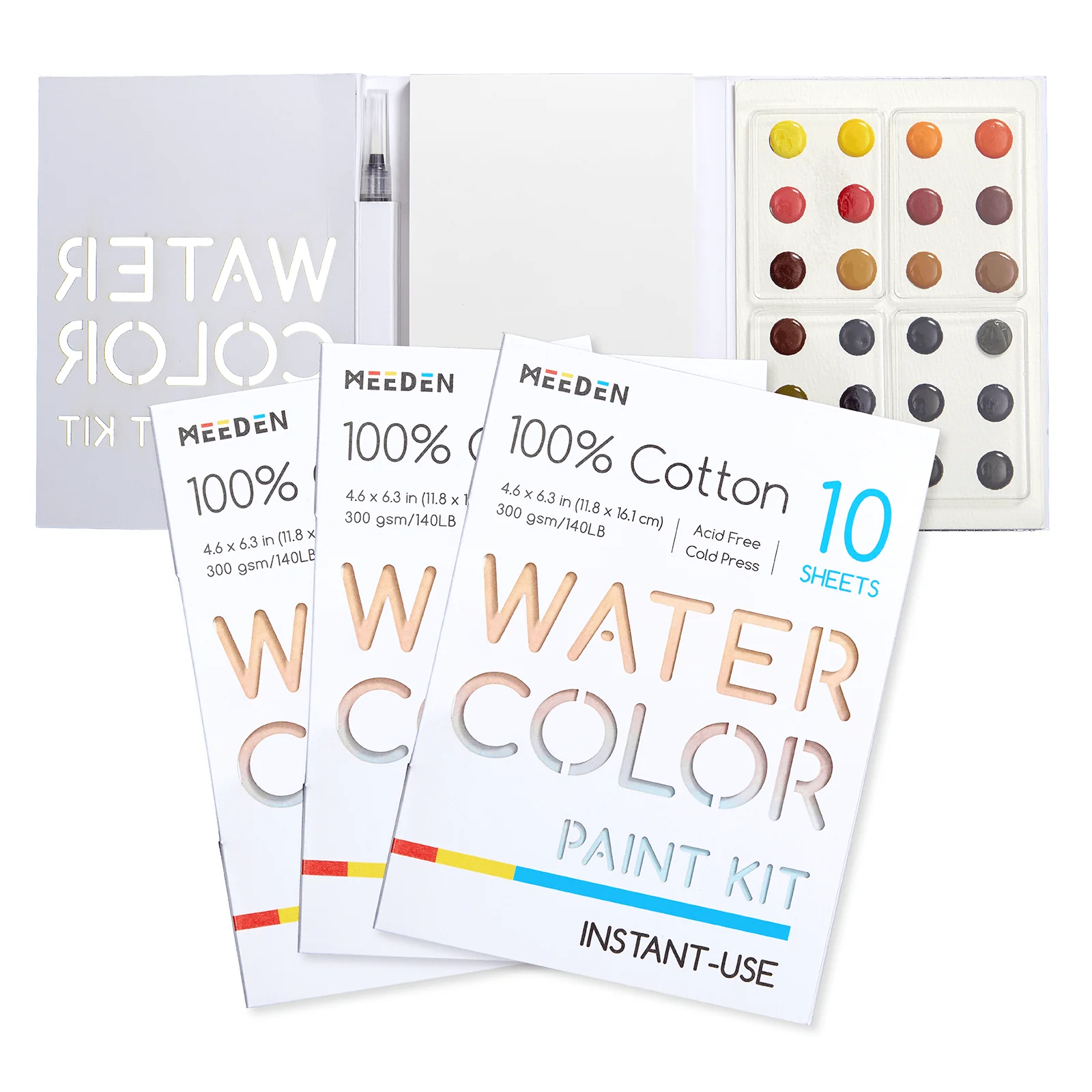 MEEDEN Portable Watercolor Paint Kit – 24 Colors - Image 2