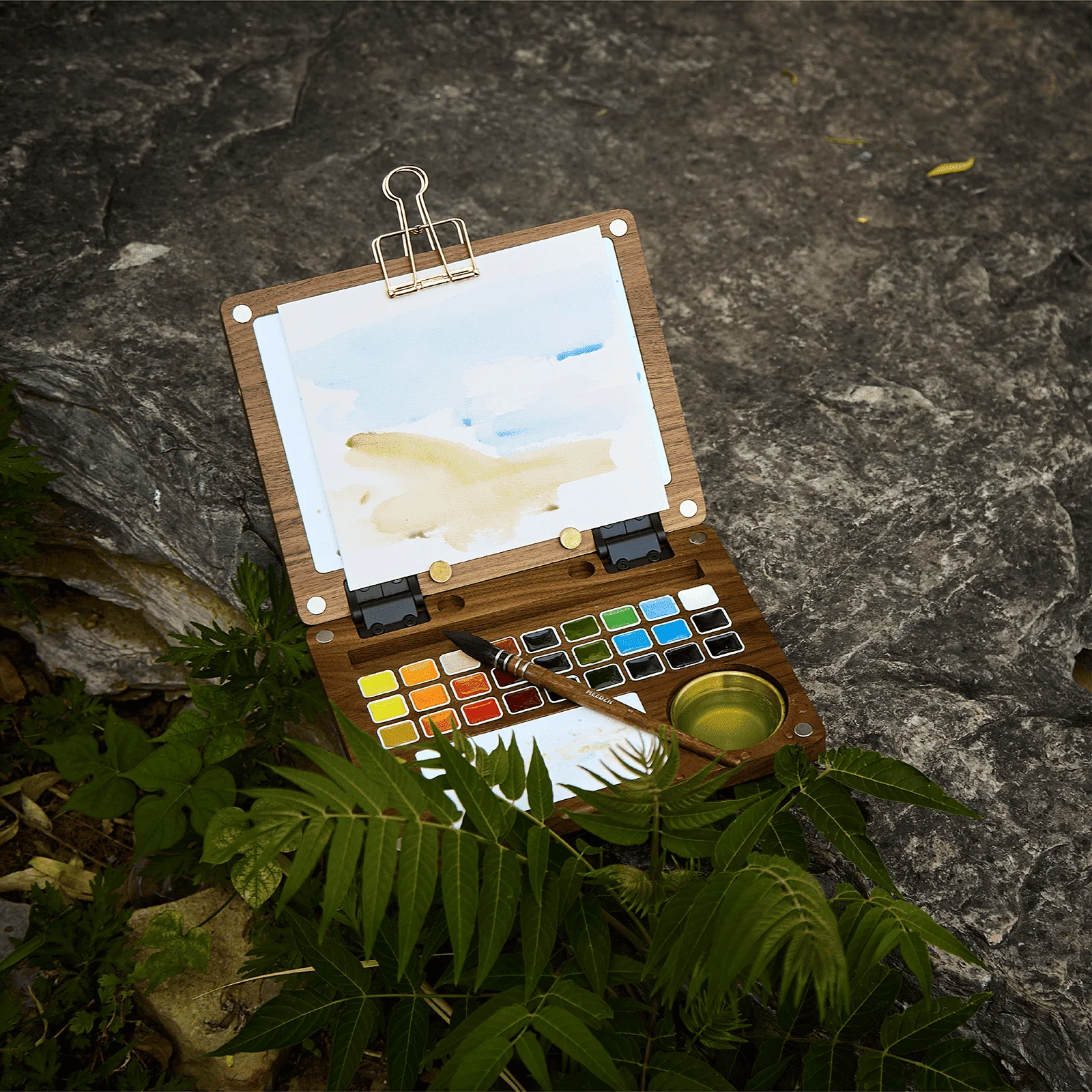 MEEDEN Premium Artist-Grade Watercolor Set - Luxury 27 Color Collection with Black Walnut Case - Image 7